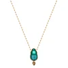 Big Giada necklace with brown diamond