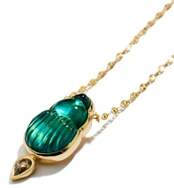 Big Giada necklace with brown diamond
