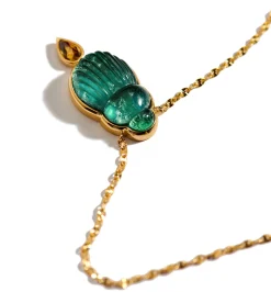 Big Giada necklace with brown diamond