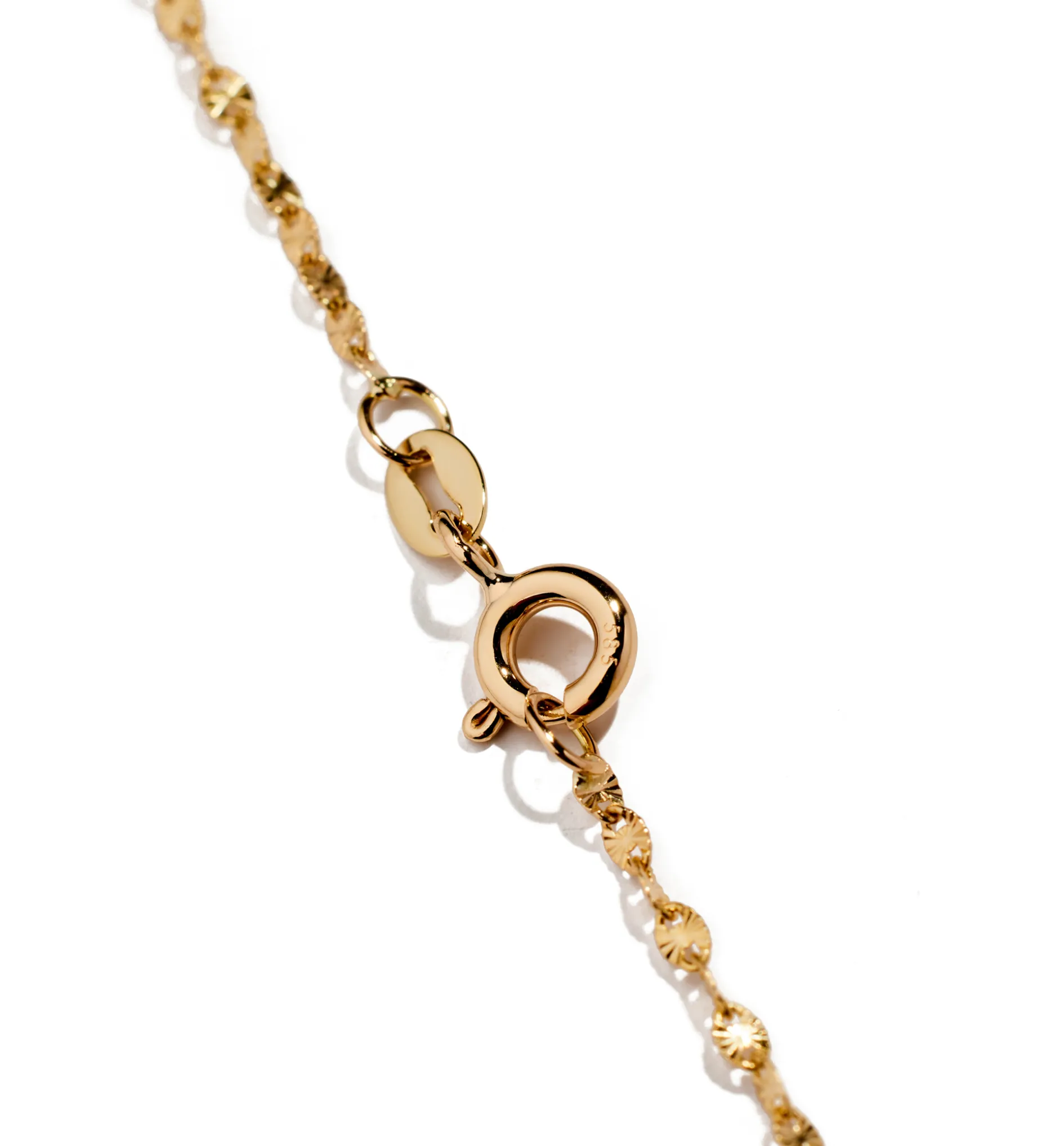Big Luna necklace with brown diamond