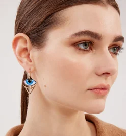 Egyptian Grand Bleu diamond earrings
