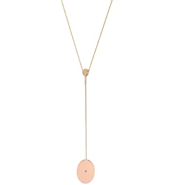 Ellipse diamond necklace