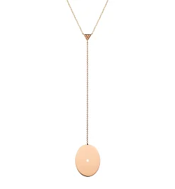 Ellipse diamond necklace