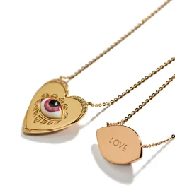 Escapulario coeur diamond necklace lito♡racil