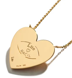 Escapulario coeur diamond necklace lito♡racil