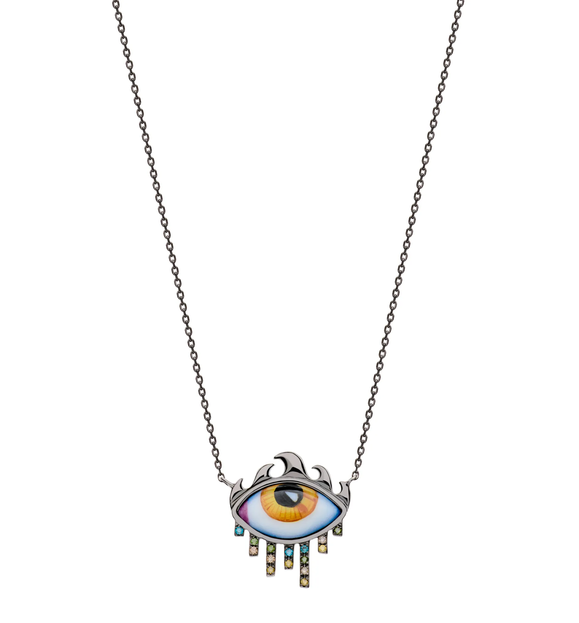 From L.A to N.Y Petit Jaune diamond necklace