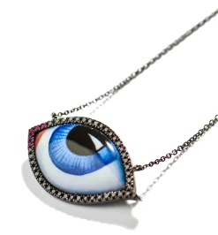 Grand Bleu diamond and ruby necklace