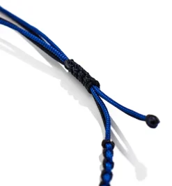 Grand Bleu macrame bracelet
