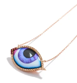 Grand Mauve diamond and ruby necklace Pour Homme