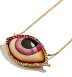 Grand Rose diamond, ruby and sapphire necklace