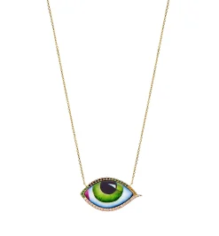 Grand Vert diamond and tsavorite necklace