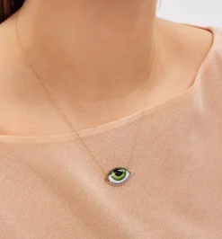Grand Vert diamond and tsavorite necklace
