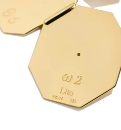 Hexagon and Octagon earrings