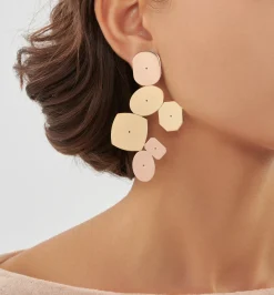 Hexagon and Octagon earrings