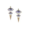 Isida Grand et Petit Mauve diamond earrings