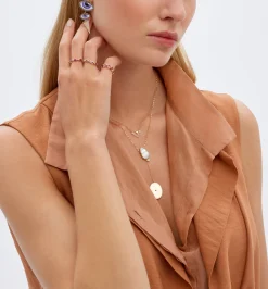 Isida Grand et Petit Mauve diamond earrings