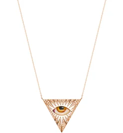 Isida Petit amber diamond necklace