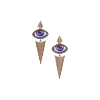 Isida Petit Mauve pair of diamond earrings