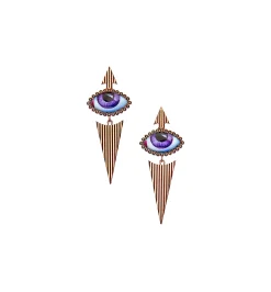 Isida Petit Mauve pair of diamond earrings