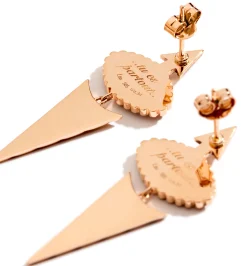 Isida Petit Mauve pair of diamond earrings