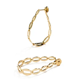 Medium oval chain hoops