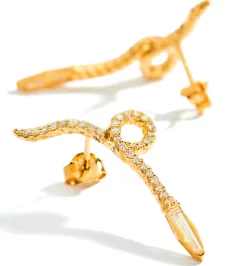 Medusa diamond earrings