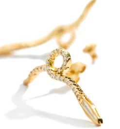 Medusa diamond earrings