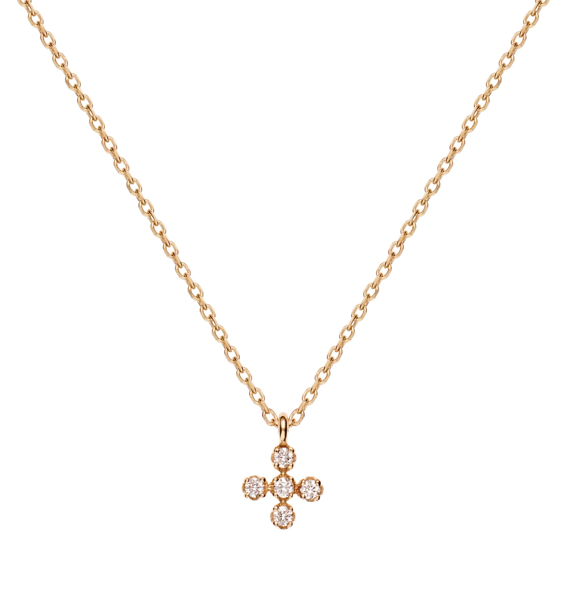 Mini Diamond Cross necklace