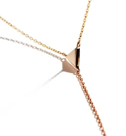 Mirror diamond necklace
