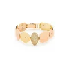 Multi shaped diamond bracelet