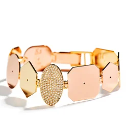 Multi shaped diamond bracelet