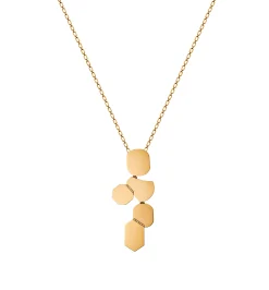 Multi shaped diamond necklace with Araki#2 handmade chain