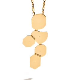 Multi shaped diamond necklace with Araki#2 handmade chain