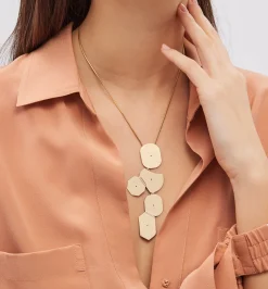 Multi shaped diamond necklace