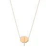 Octagon diamond line necklace