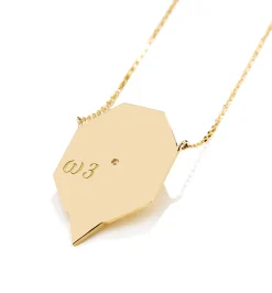 Octagon diamond necklace