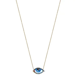 Petit Bleu diamond and sapphire necklace Pour Homme