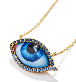 Petit Bleu diamond and sapphire necklace