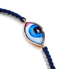 Petit Bleu macrame bracelet