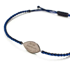Petit Bleu macrame bracelet