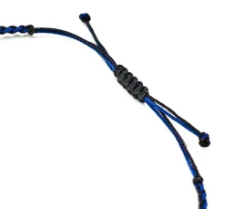 Petit Bleu macrame bracelet