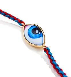 Petit Blue macrame bracelet