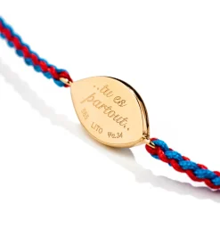 Petit Blue macrame bracelet