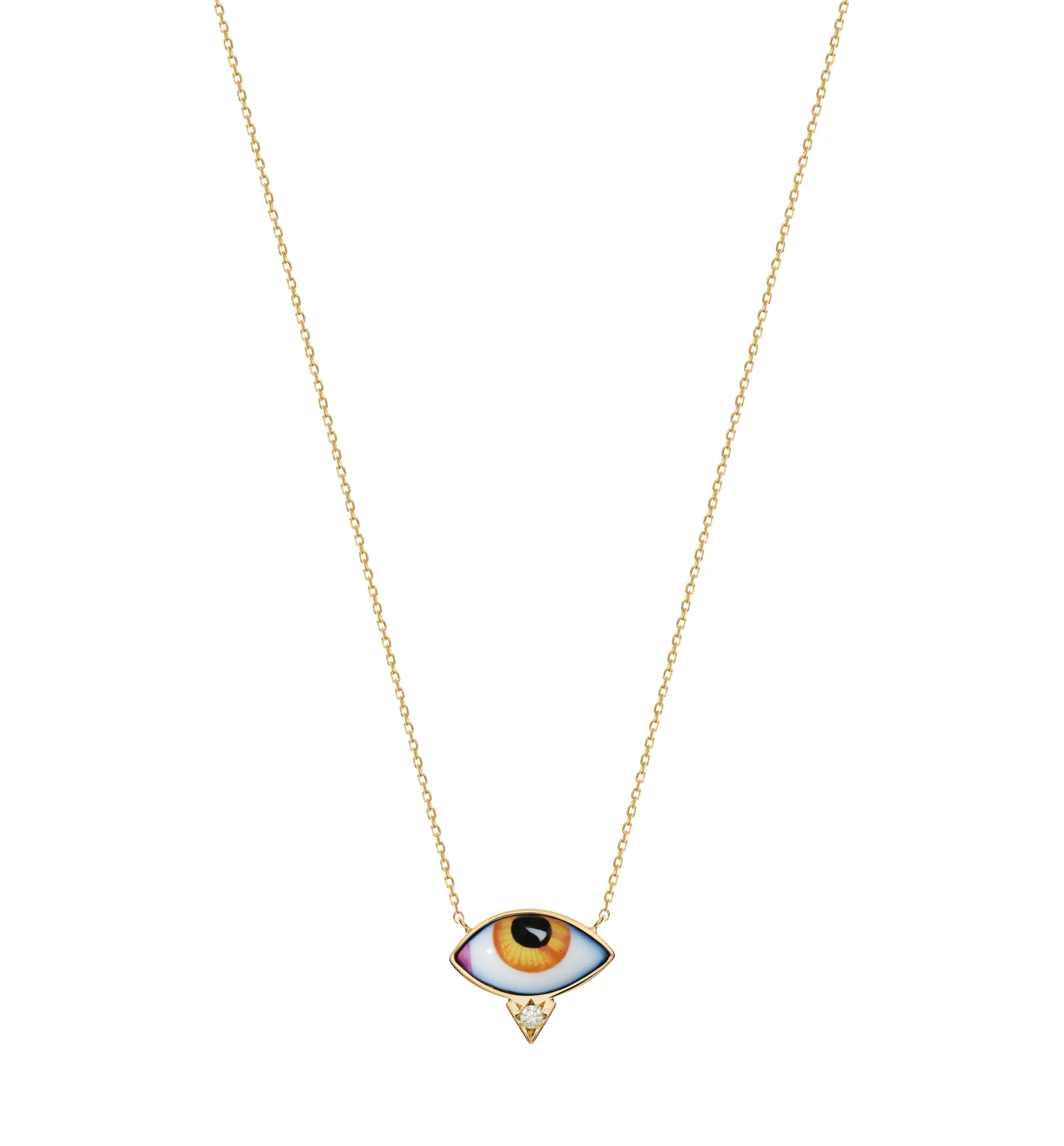 Petit Jaune diamond necklace