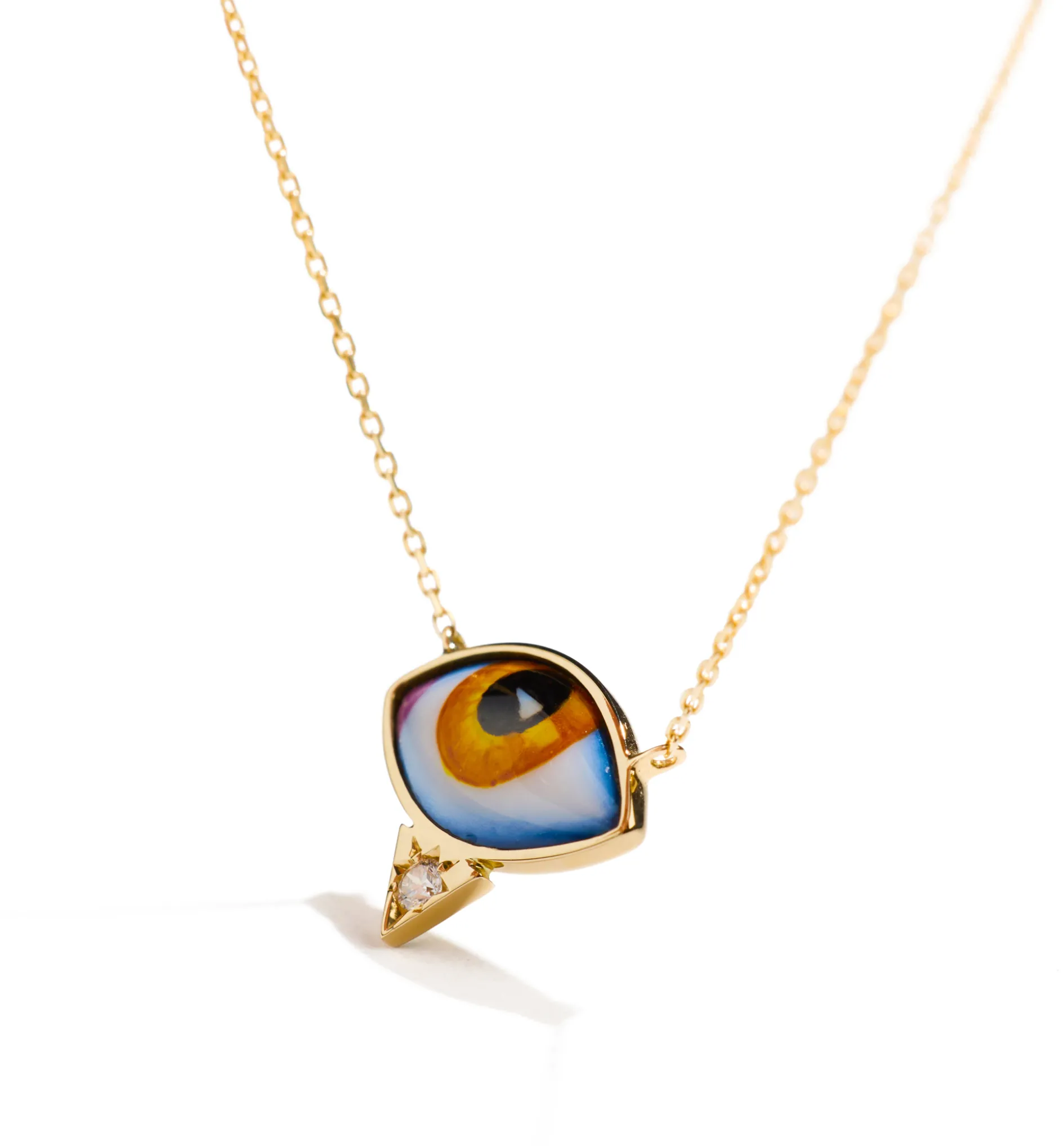 Petit Jaune diamond necklace