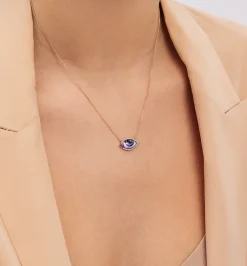 Petit Mauve diamond and ruby necklace