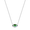 Petit Vert diamond and tsavorite necklace
