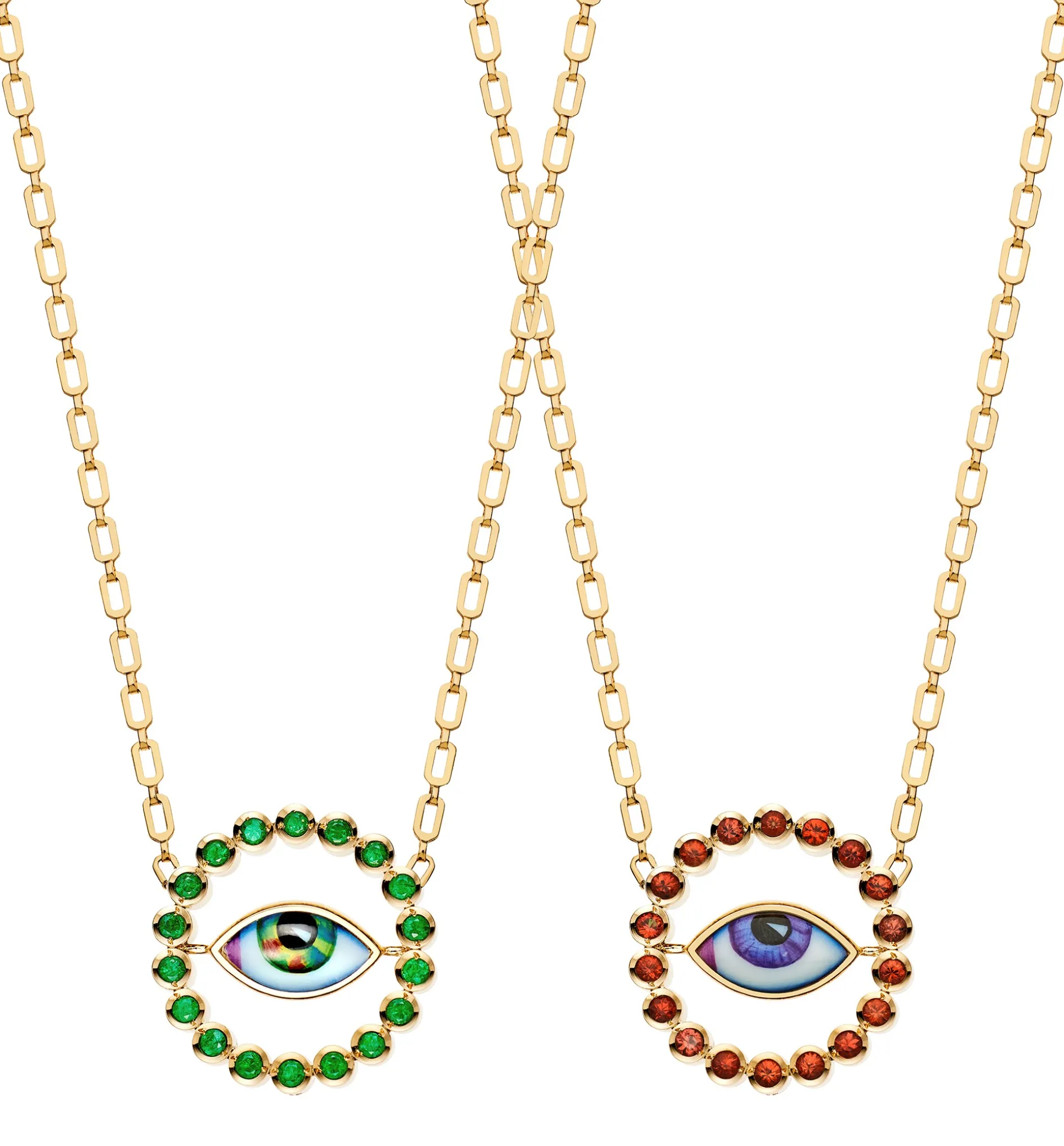 Protection Reversible #II necklace with Araki #1 handmade chain