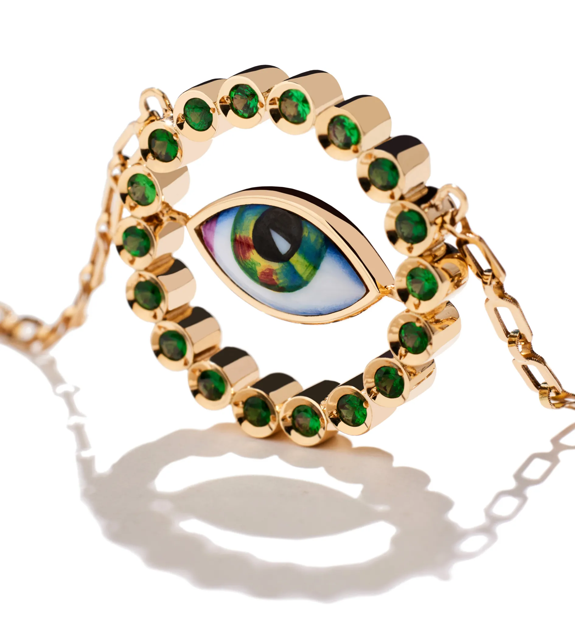 Protection Reversible #II necklace with Araki #1 handmade chain