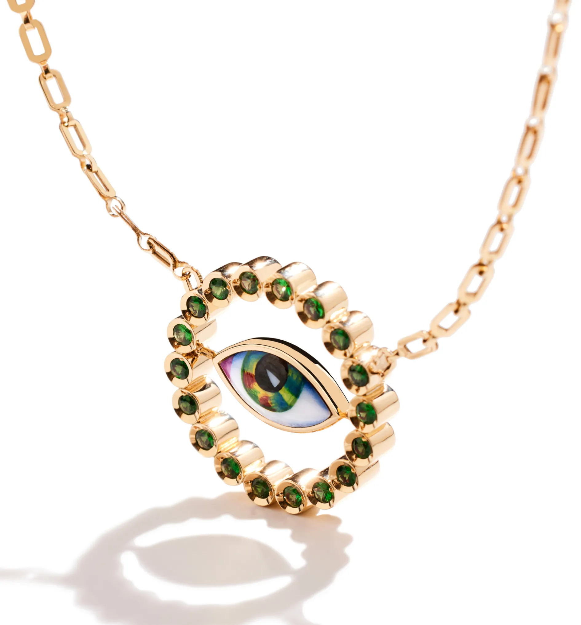 Protection Reversible #II necklace with Araki #1 handmade chain